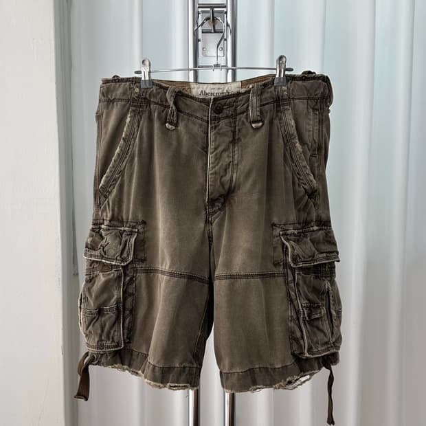 [34인치]아베크롬비 디스트로이드 가먼트 카고 팬츠 반바지