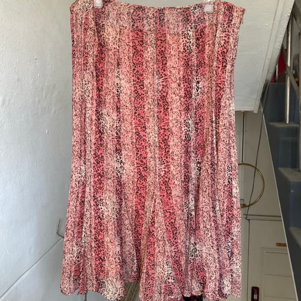 레이온 100% 플레어 패턴 스커트