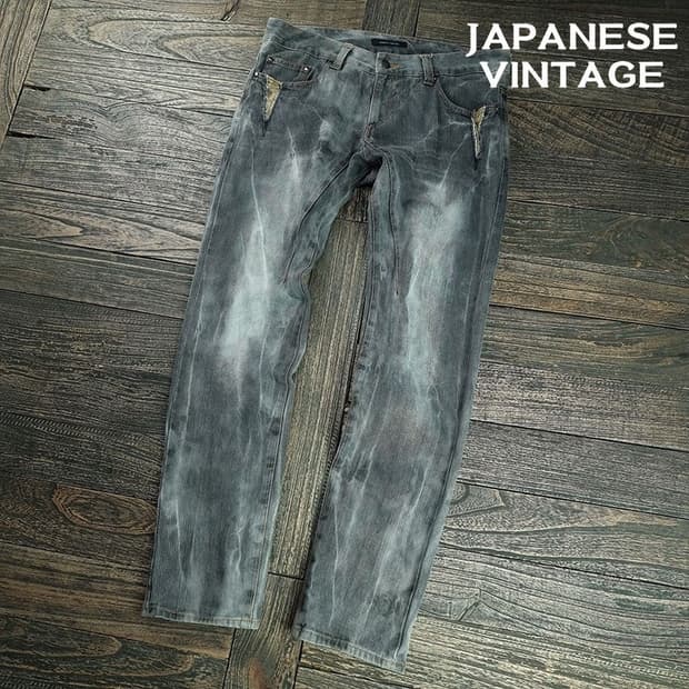 [일본빈티지] 로우라이즈 슬림핏 빈티지 데님 팬츠 청바지 M19610