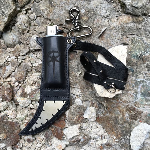 Leather bison lighter case