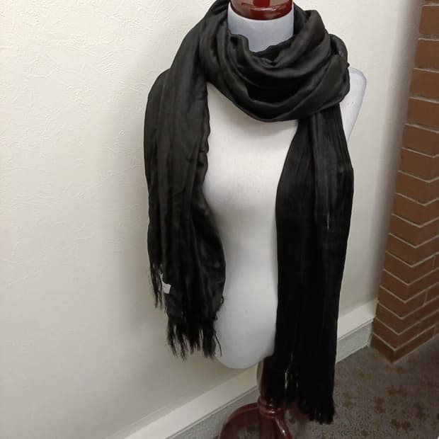 요지야마모토 실크 스카프