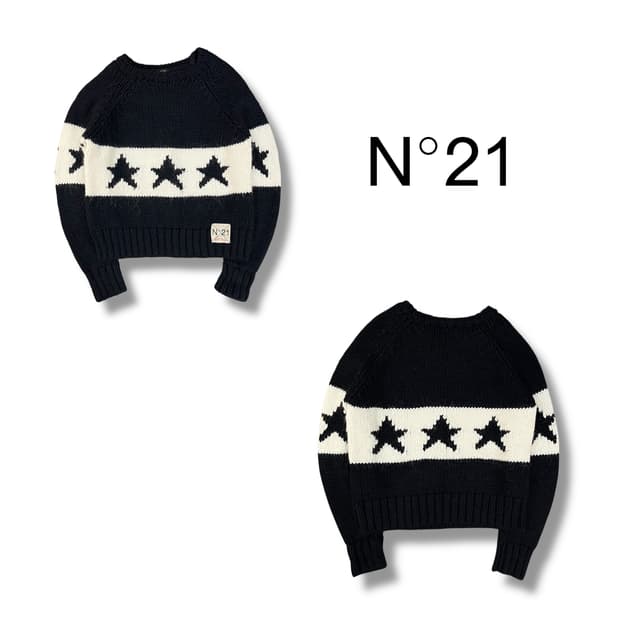 n21 스타 크루넥 니트 y13020