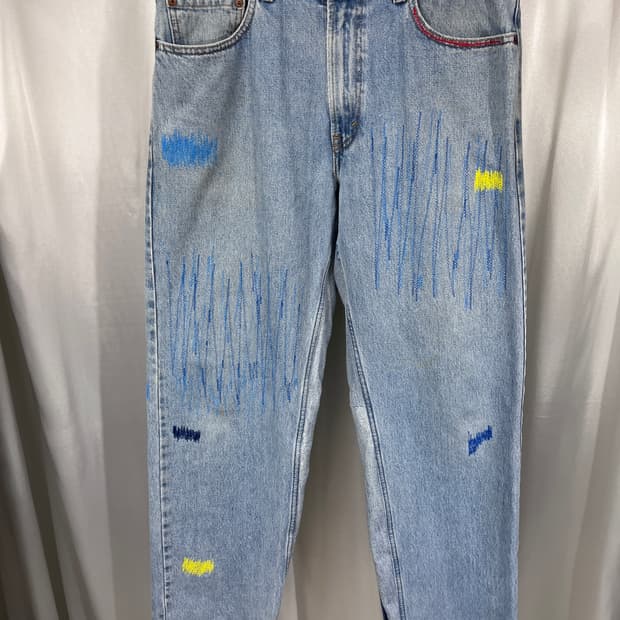 Levi`s 505 detail pants 