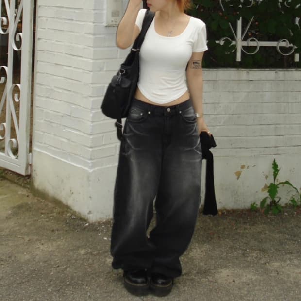 아워캐비넷 boy denim pants S