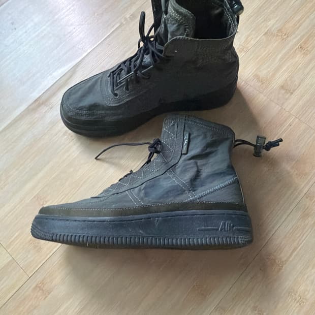 나이키 에어포스 1하이 쉘 카고 카키 여성