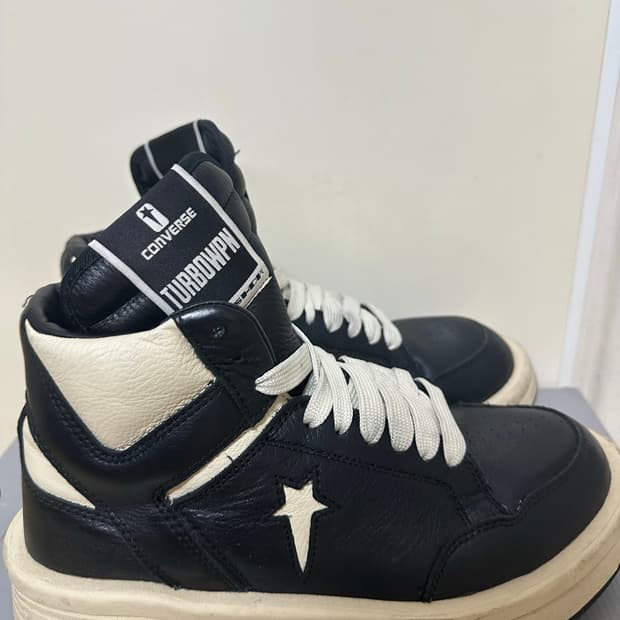 컨버스 x 다크쉐도우 터보웨폰 블랙 크림 265