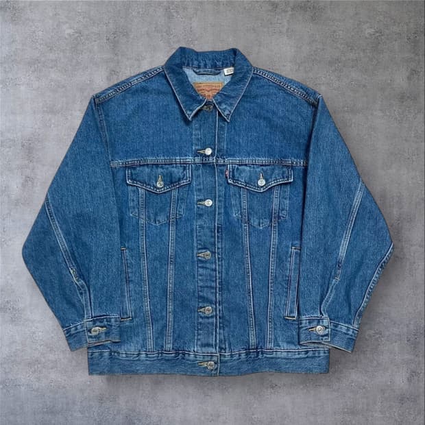 리바이스 시그니처 탭 데님 자켓