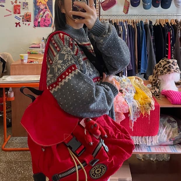 키플링 레드 백팩 [무배]