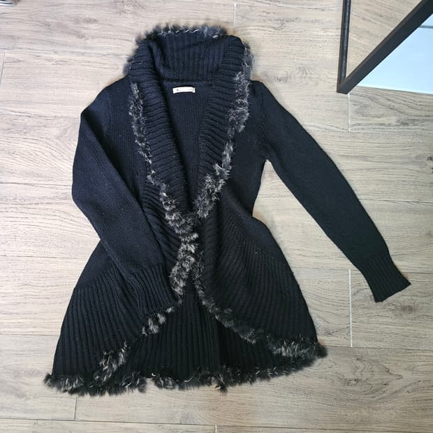 빈티지 갸루 퍼 롱니트