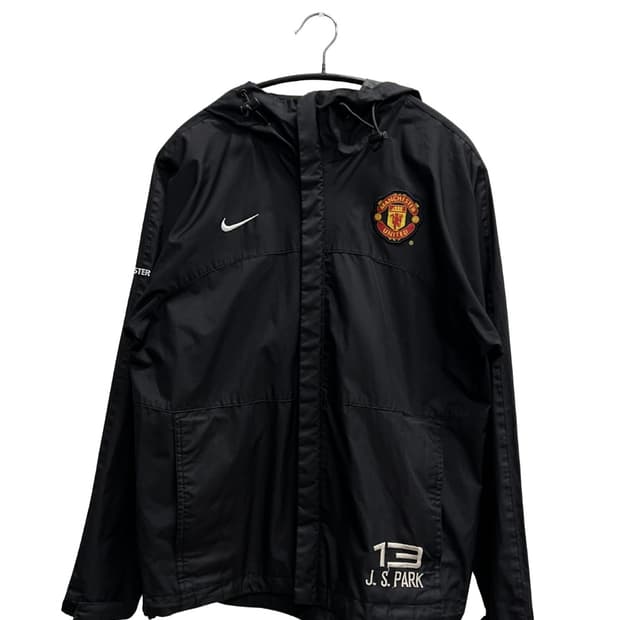 나이키 00s 올드스쿨 맨유 풋볼 박지성 바람막이 블랙