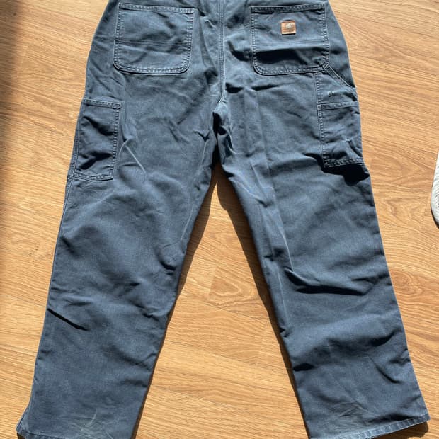 빈티지 칼하트 싱글니 네이비