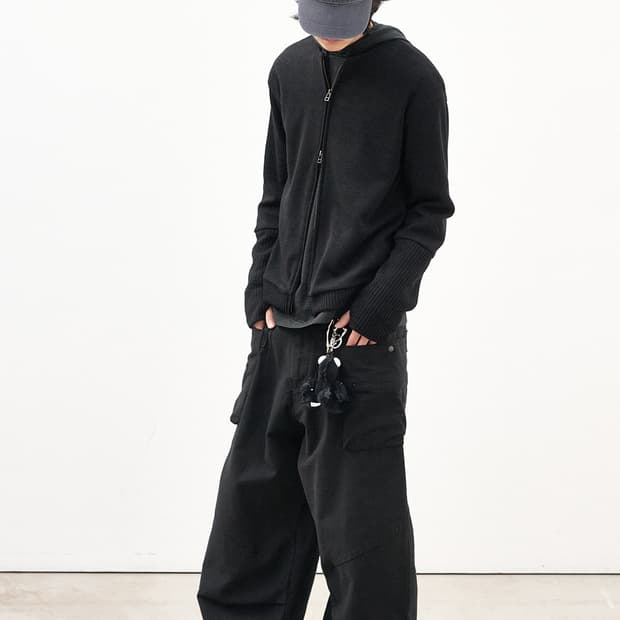 Layer Cardigan Ash Black