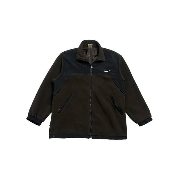 나이키 플리스 자켓 브라운