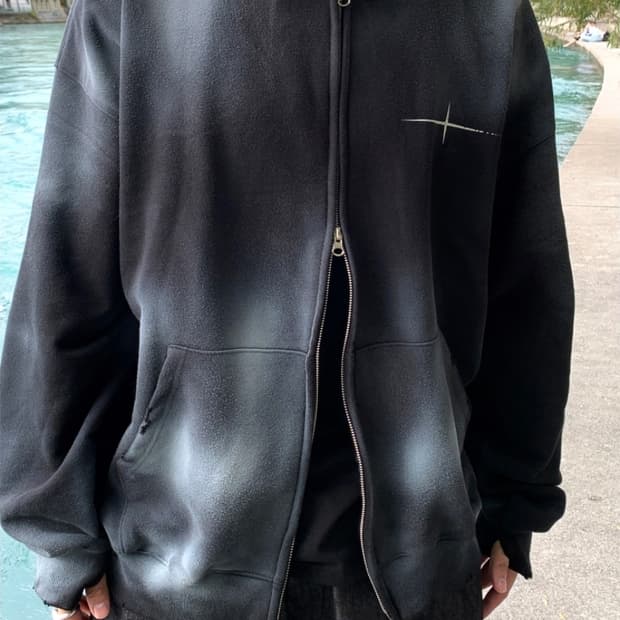 디서먼트 타이다이 후드집업