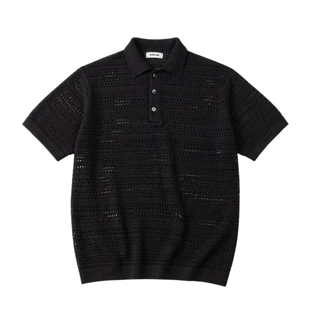 Crochet Polo Shirt