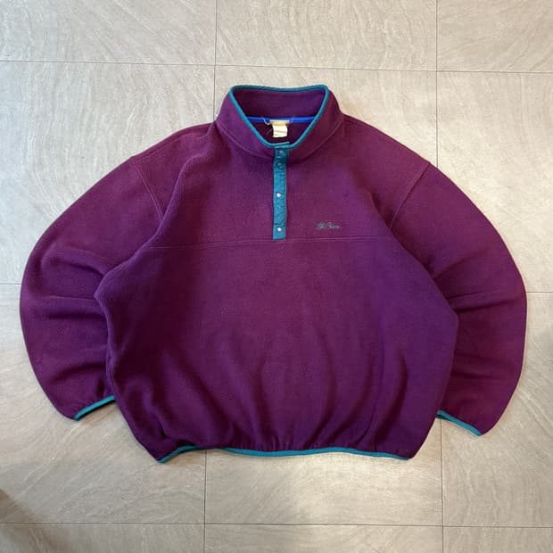 90s L.L.bean 90년대 생산 엘엘빈 버건디 신칠라 스냅티