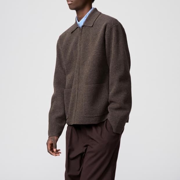 유니클로C 니트 풀집 자켓 M