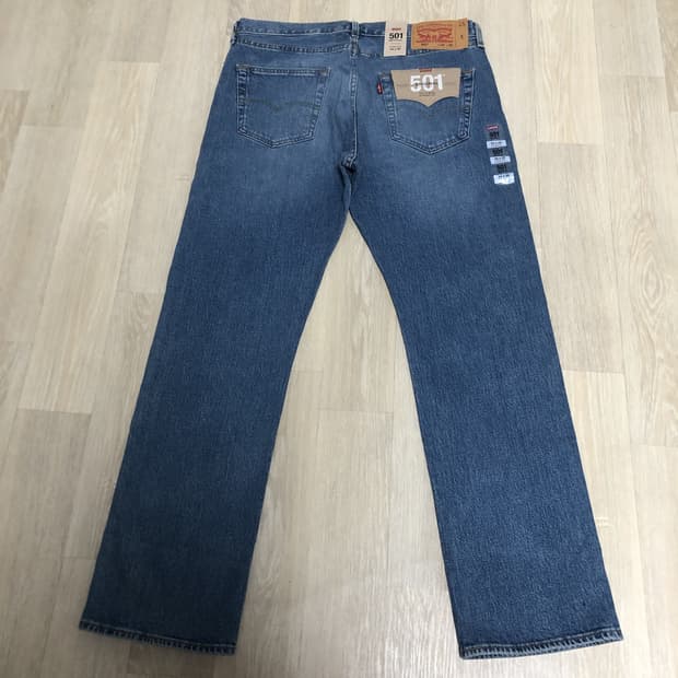 (34) 새상품 리바이스 Levi's 501 스트레이트진 연청 데님