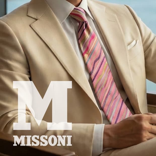 미쏘니 핑크 멀티 스트라이프 넥타이 9.1cm S~A+등급 K2540