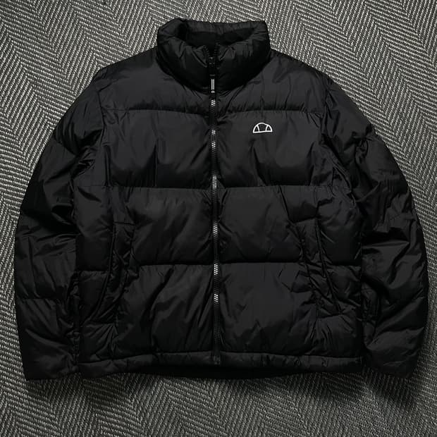 엘레쎄 USA 오리지날 로고 다운 푸퍼 패딩 블랙o 4973