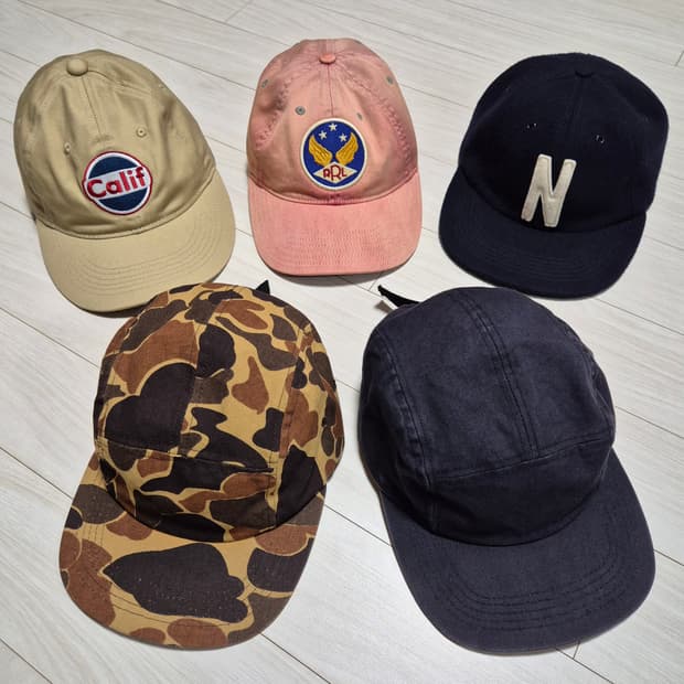 RRL 윙로고볼캡 반스아웃피터스 모자 5개 일괄판매