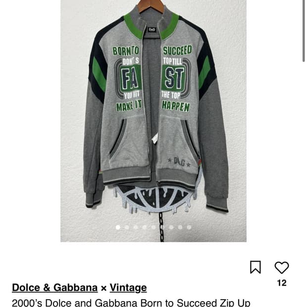 Dolce & Gabbana 돌체앤 가바나 본 투 석시드 집업 자켓