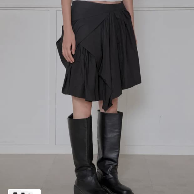 플레어업 드레이프 스커트 