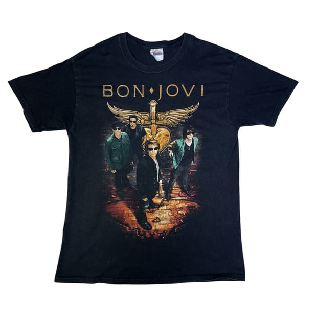 빈티지 본조비 BONJOVI TOUR 2011 투어 밴드티 L