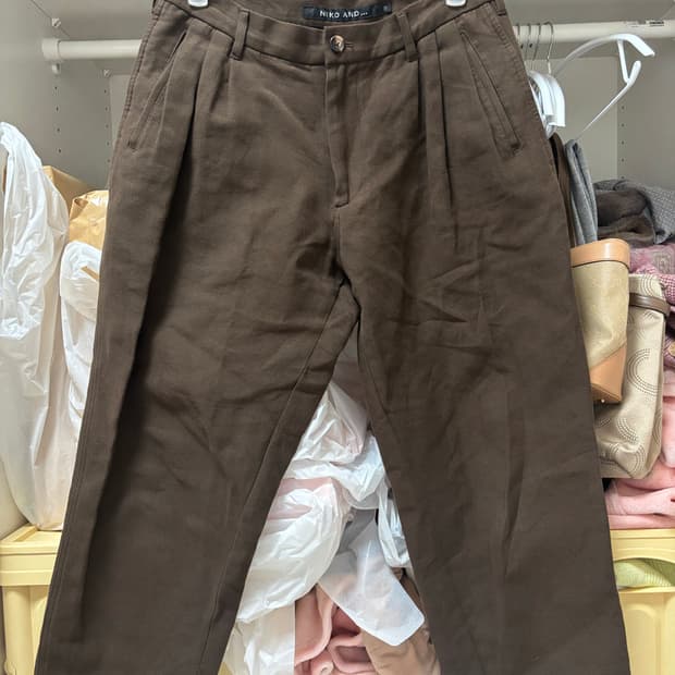 니코앤드 브라운 팬츠 갈색 모리걸 3사이즈