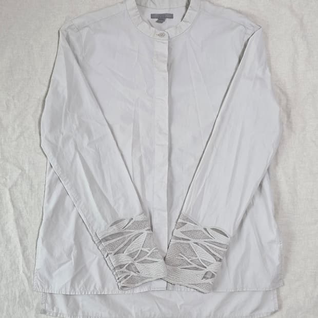 COS 코스 차이나 슬릿 블라우스