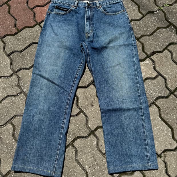 90s Lee Rider Sanforized Selvedge Denim 