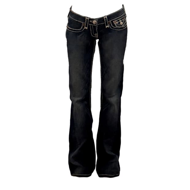 24True Religion Joey Low Rise Flare Jean
