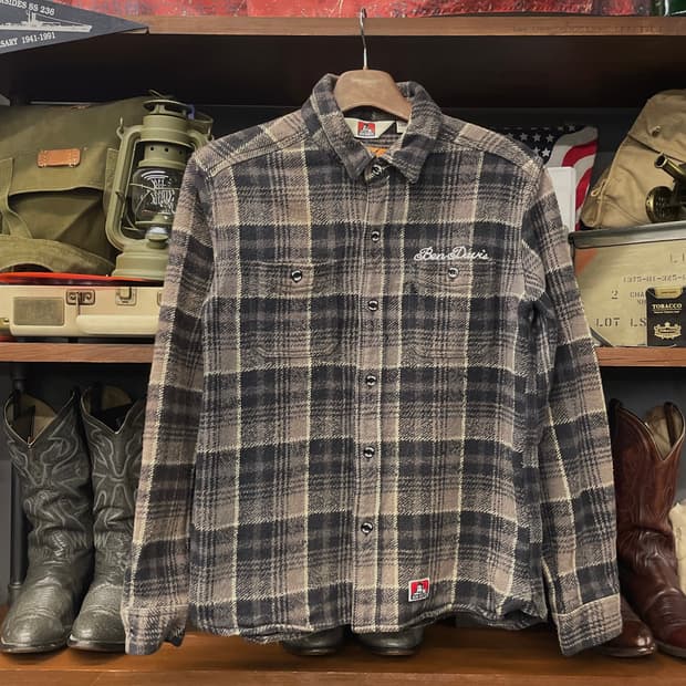 벤 데이비스 스펠 아웃 멀티 체크 플란넬 셔츠 N403