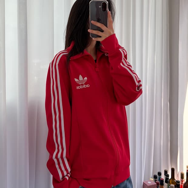 [M]아디다스 유로파 레드 트랙탑 져지