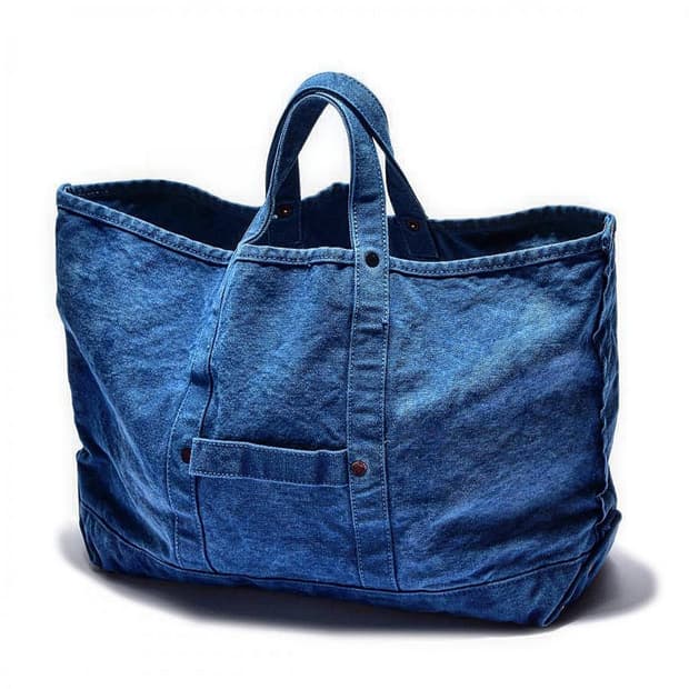 JOE McCOY Coal Tote Bag (INDIGO DYED)