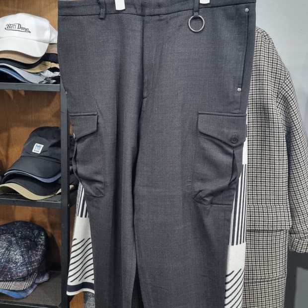 SOLID HOMME) 솔리드옴므 울혼방 카고 슬랙스 36사이즈