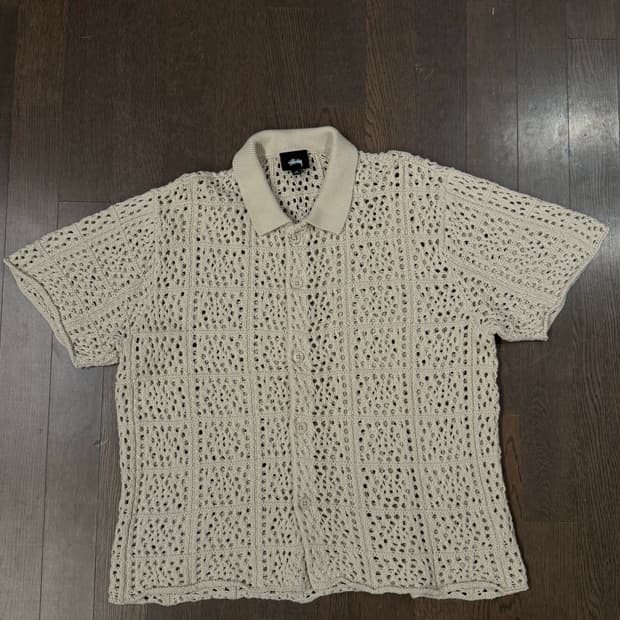 스투시 크로쉐 반팔 셔츠