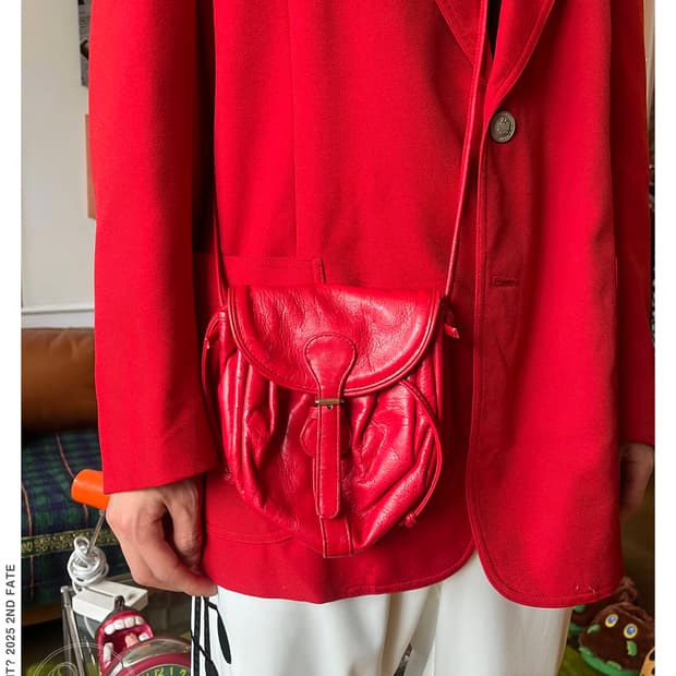 Japanese Vintage Lamb Leather Cross Bag