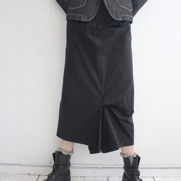 yohji yamamoto y's double hem skirt pant