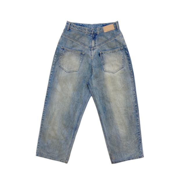 프로젝트gr 코티드 백워드 데님 팬츠 블루 (2)/ 현 프로토콜 인덱스