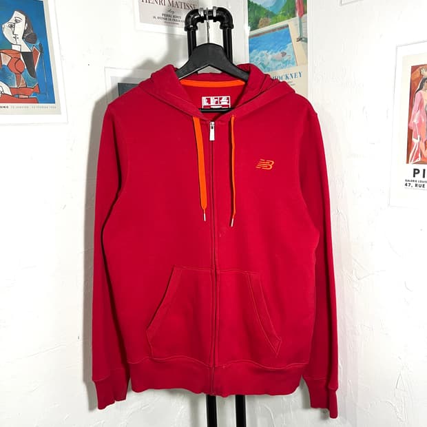 뉴발란스 자수로고 후드집업