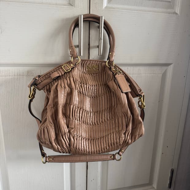 Coach Madison Gathered Leather
