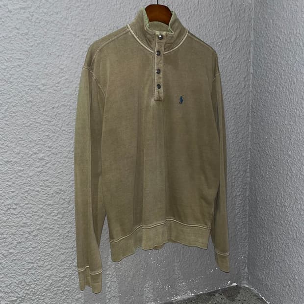 폴로 랄프로렌 포니로고 하프 스냅 맨투맨