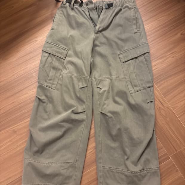 밀 팬츠 워시드 세이지 그린