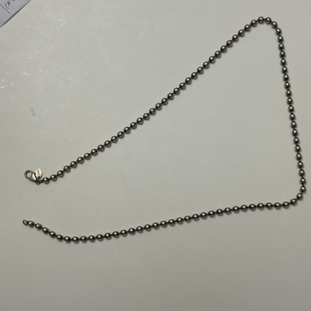 925 기본 은목걸이(50cm)