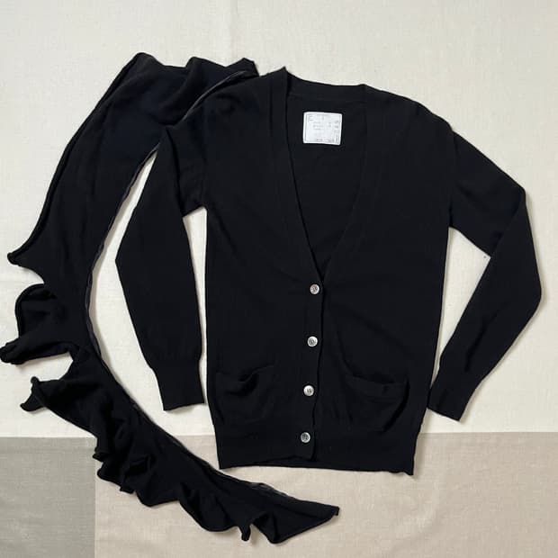 사카이 머플러 가디건 sacai 꼼데가르송