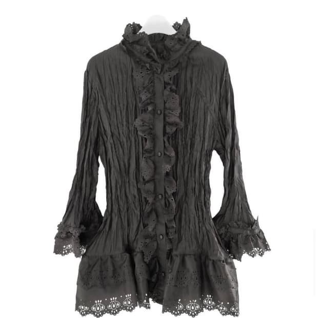 에옹쓰 펀칭 블라우스 thornel punching blouse 
