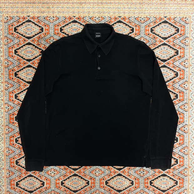 휴고보스 블랙 긴팔 카라티셔츠 남성L