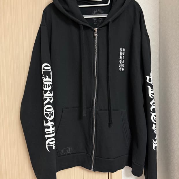 크롬하츠 버티컬 후드집업 L