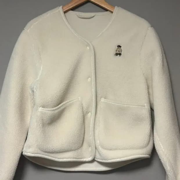 스파오 덤블 플리스 자켓 